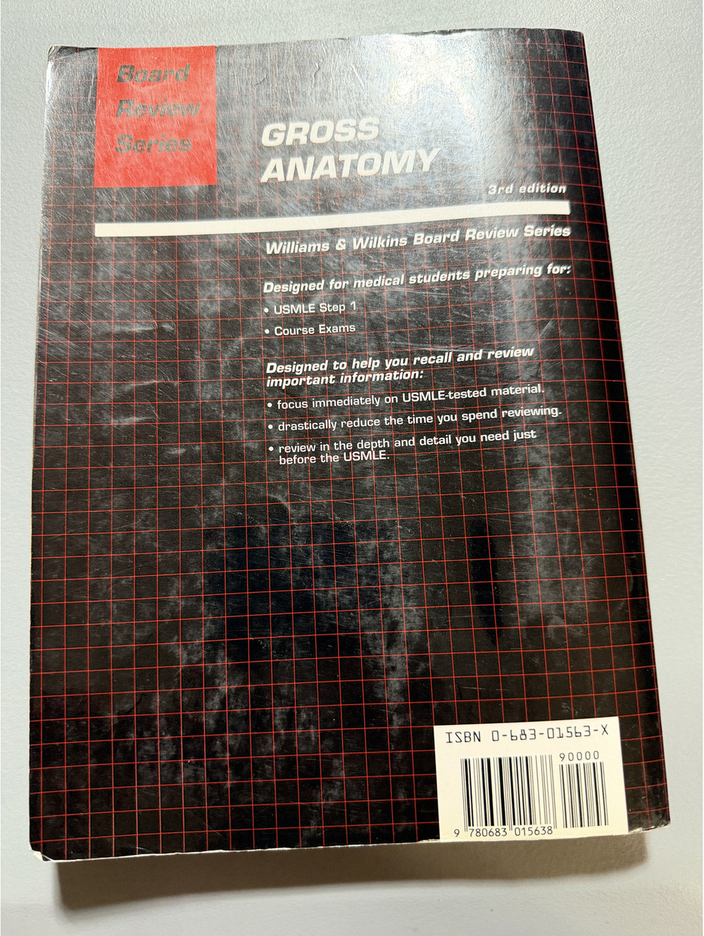 Gross Anatomy 3rd Edition Kyung Won Chung Board Review Series BRS Paperback MD